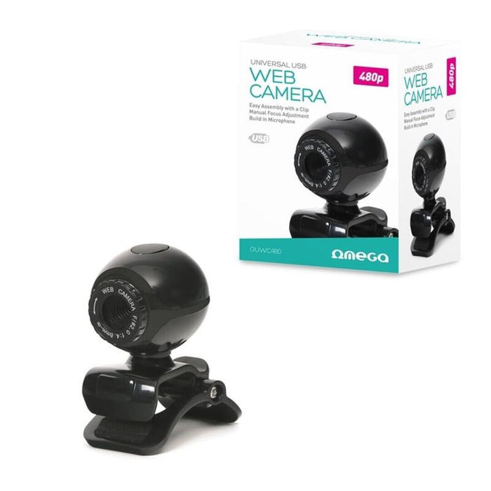 Omega Webcam 480p Usb Foco Manual Ouwc480