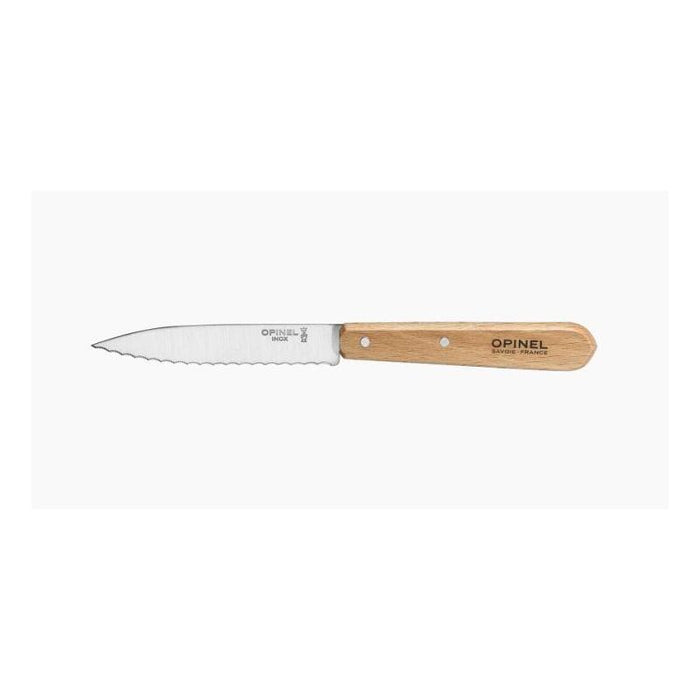 Opinel Cuchillo Dentado  No. 113 Messer Mit Wellenschliff Natur