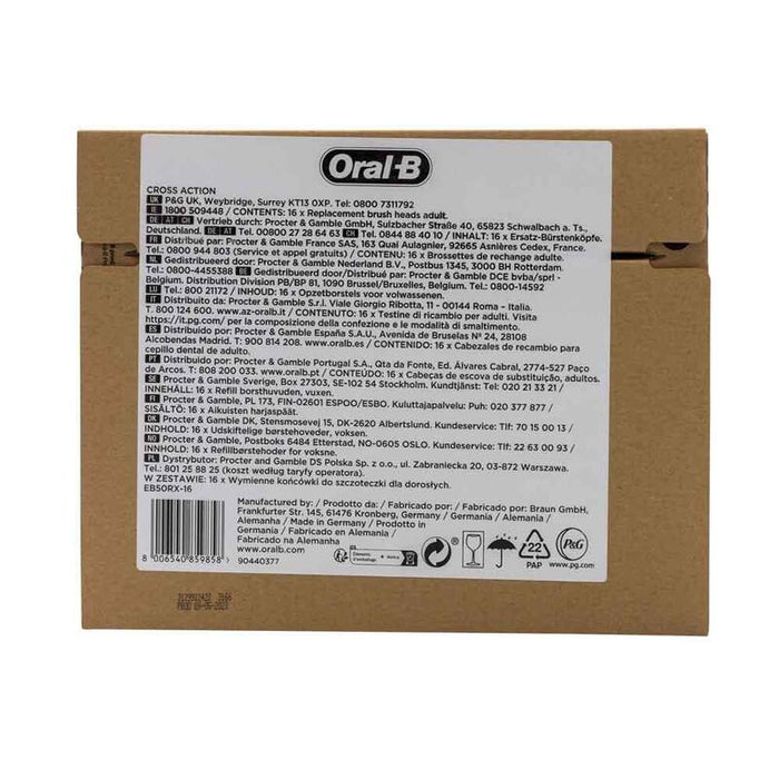 Oral-B Oral-B Pro Crossaction Aufsteckbürsten 16er (Frustfreie Umverpackung) 8006540859858
