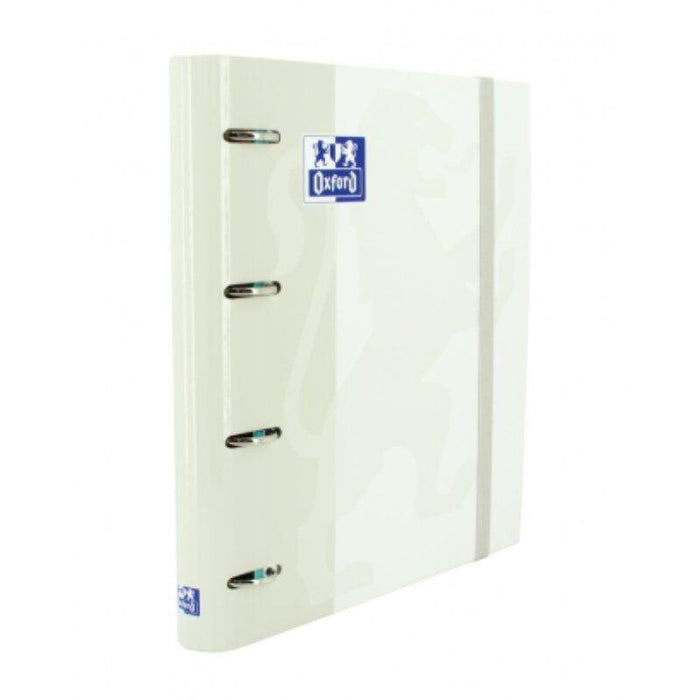 Oxford Carpeta 4 Anillas Classic Europeanbinder C/ Recambio 100h 5x5 A4+ Blanco