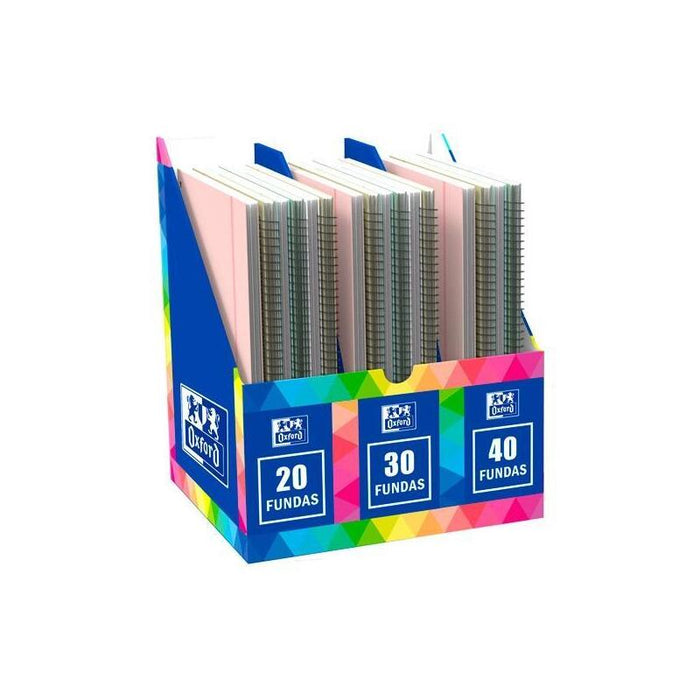 Oxford Carpeta Con Fundas Live&Go Espiral 30/40/50 Expositor 20 Ud