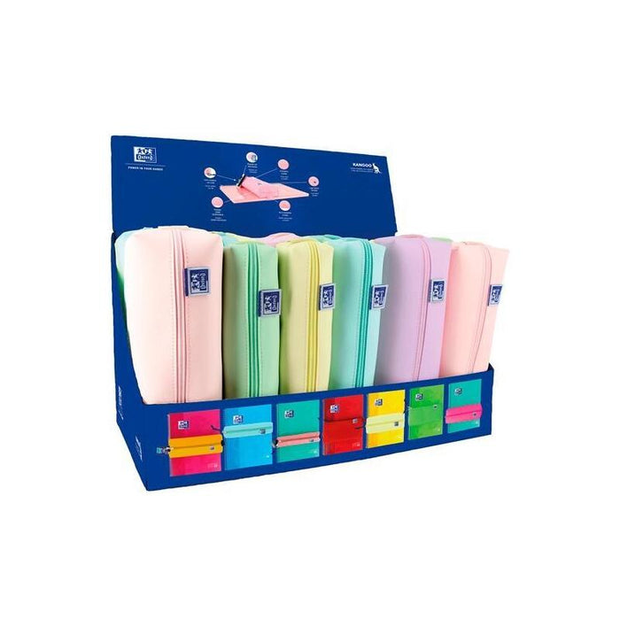 Oxford Estuches Live&Go Rectangular Mediano/Cuadrado Pequeño/Cuadrado Grande Expositor De 22 C/Surtidos