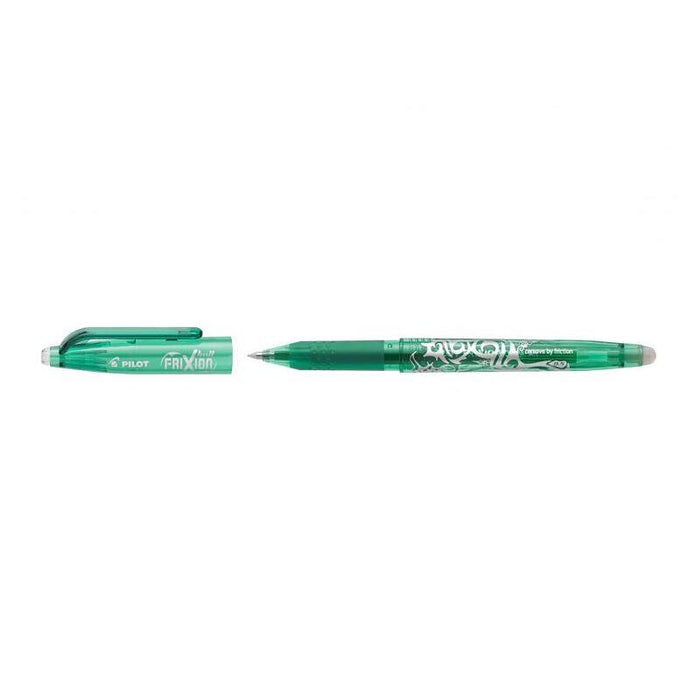 Pack 12 Unidades Pilot Boligrafo De Gel Borrable Frixion Ball - Punta De Bola Redonda 0.7mm - Trazo 0.4mm - Grip Ergonomico - Color Verde