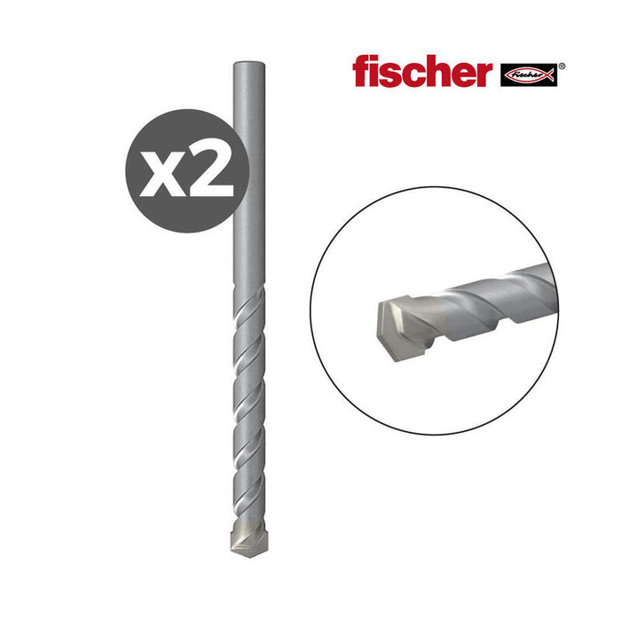 Pack 2 Brocas Para Piedra D-S Hm 3,0x30/60 530522 Fischer