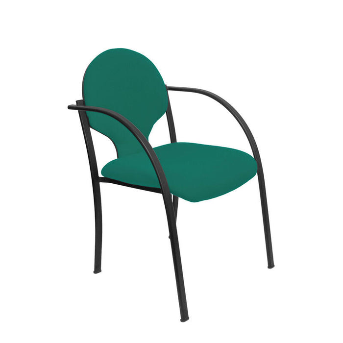 Pack 2 Sillas Hellin Chasis Negro Bali Verde