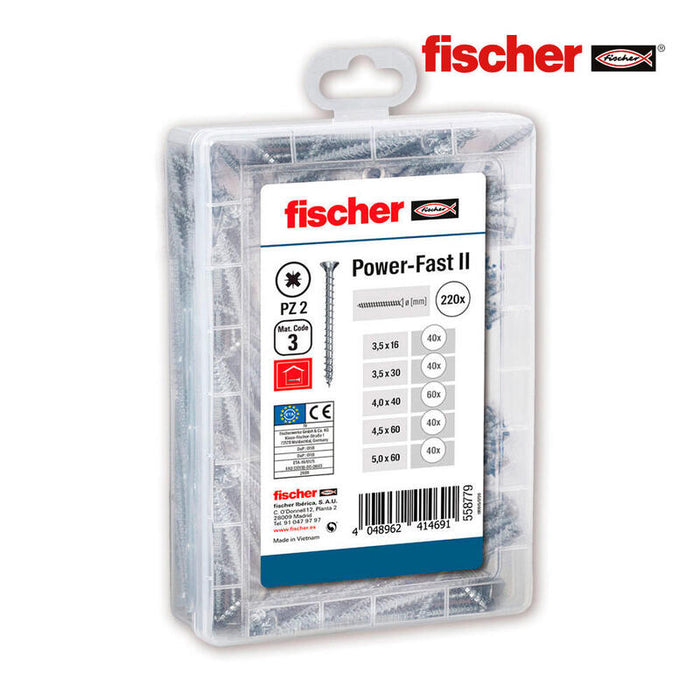 Pack 220 Tornillos Surtidos Fpfii Misterbox 558779 Fischer