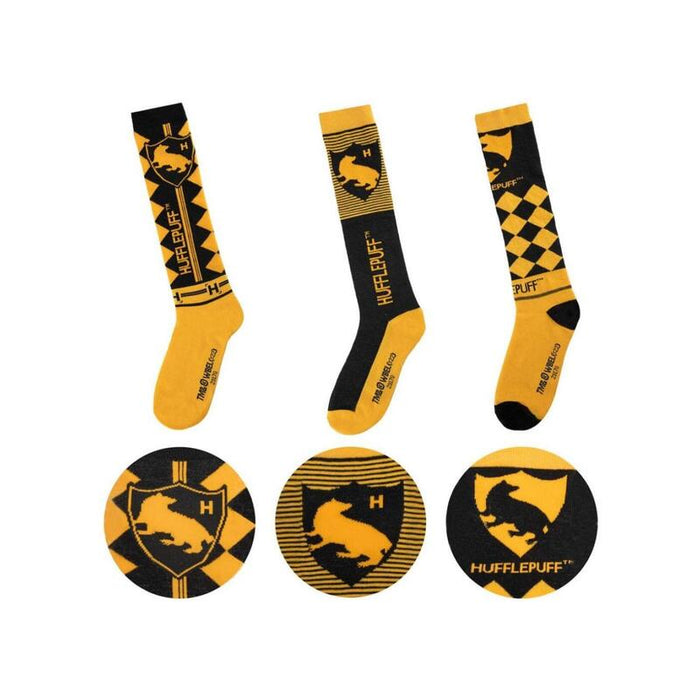 Pack 3 Calcetines Altos Hufflepuff
