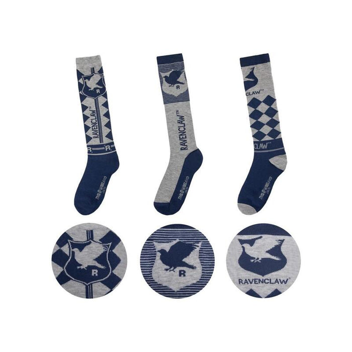 Pack 3 Calcetines Rodilla Ravenclaw