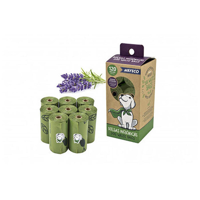Pack 8 Rollos De Bolsas Higienicas Aroma Lavanda Nayeco