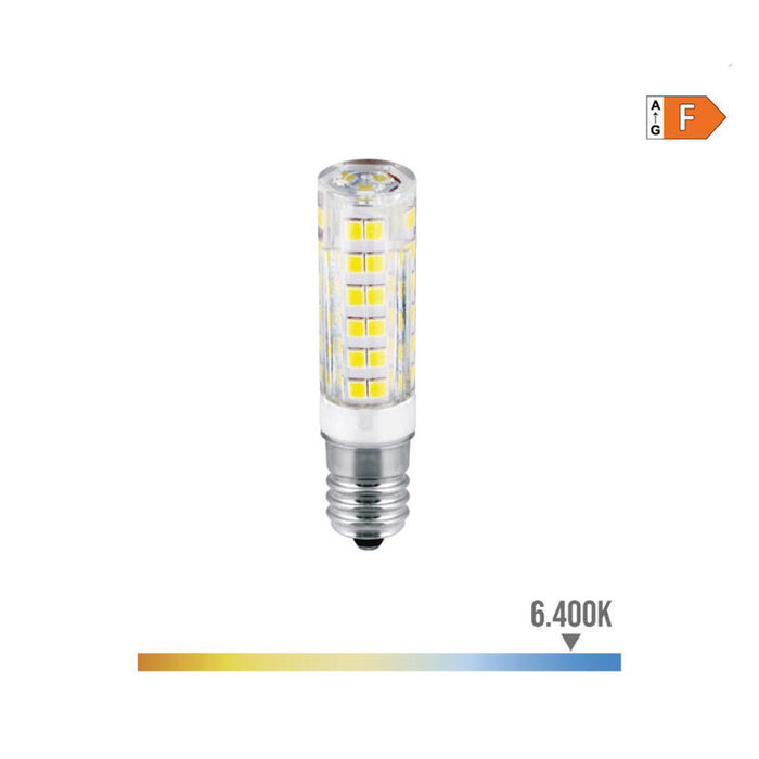Pack De 10 Unidades - Bombilla Tubular De Led E14 4,5w 450lm 6400k Luz Fria Ø1,6x6,6cm Edm
