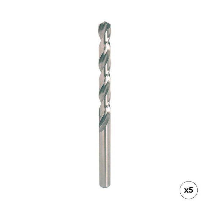 Pack De 10 Unidades - Broca Hss4341 Para Metal Rectificada, Ø2,50 X 57,00 Mm, 5 Uds