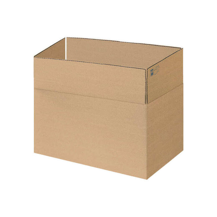 Pack De 10 Unidades Dohe Cajas De Embalaje De 4 Solapas - 3mm De Canal - Fabricadas En Carton Marron - Resistente Y