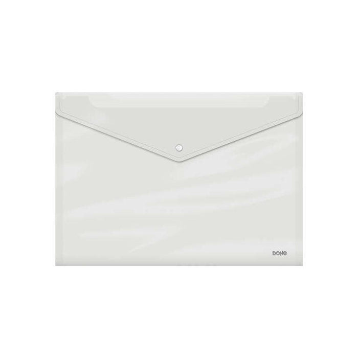 Pack De 10 Unidades Dohe Carpeta A5 Apaisada - 210x148mm - Apertura Superior Y Cierre Broche Automatico - Fabricada En