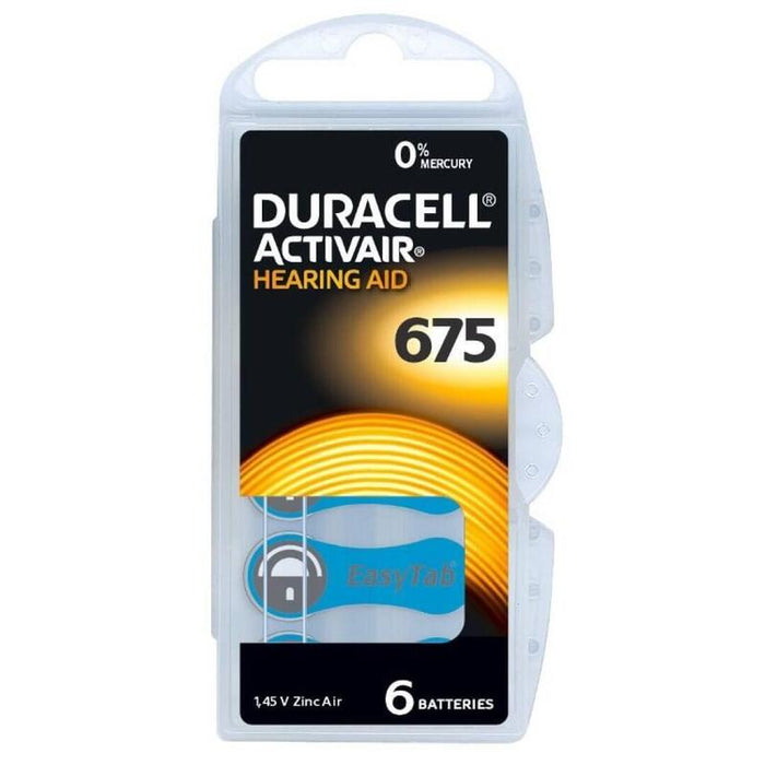 Pack De 10 Unidades Duracell Pila Audifono Da675 1,45v Activair Mg Blister*6 10 Uds