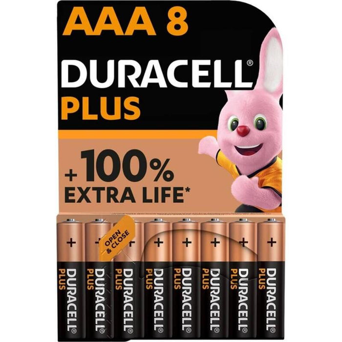 Pack De 10 Unidades Duracell Plus Power 100 Pila Alcalina Aaa Lr03 Blister*8 10 Uds