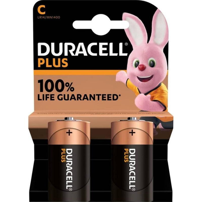 Pack De 10 Unidades Duracell Plus Power 100 Pila Alcalina C Lr14 Blister*2 10 Uds