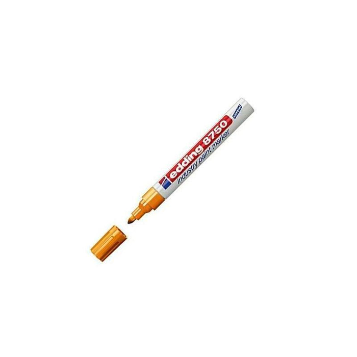 Pack De 10 Unidades Edding Marcador Permanente De Tinta Opaca Industrial 8750 Amarillo