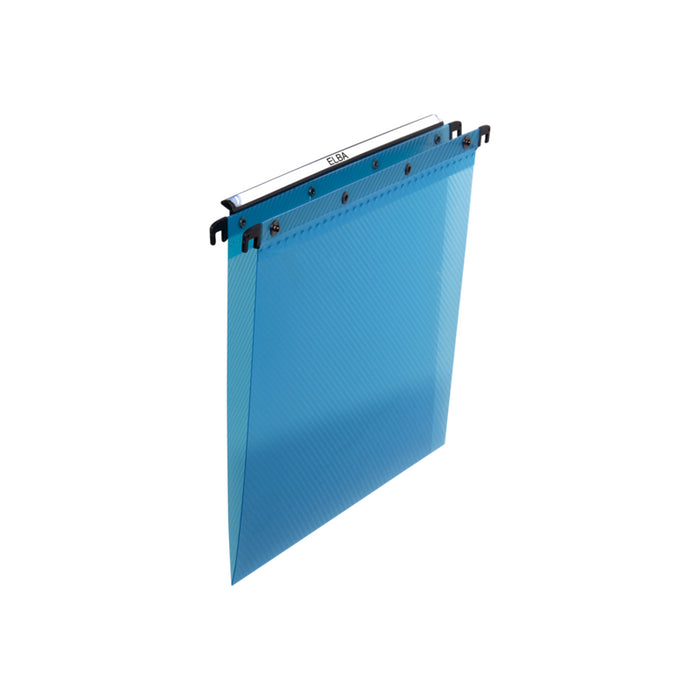 Pack De 10 Unidades Elba Ultimate Carpetas Colgantes Cajon A4 - Resistente Polipropileno - Transparente Para Facil