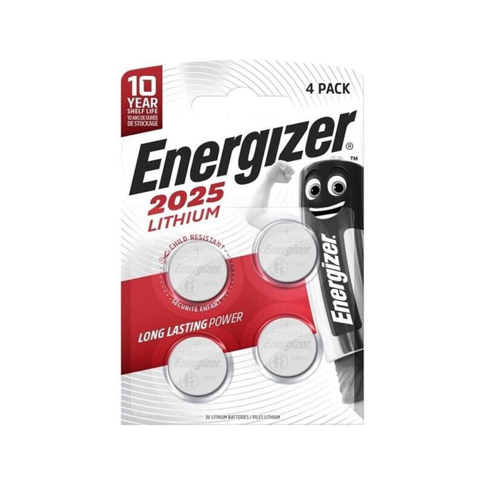 Pack De 10 Unidades Energizer Pila Boton Litio Cr2025 3v Blister*4