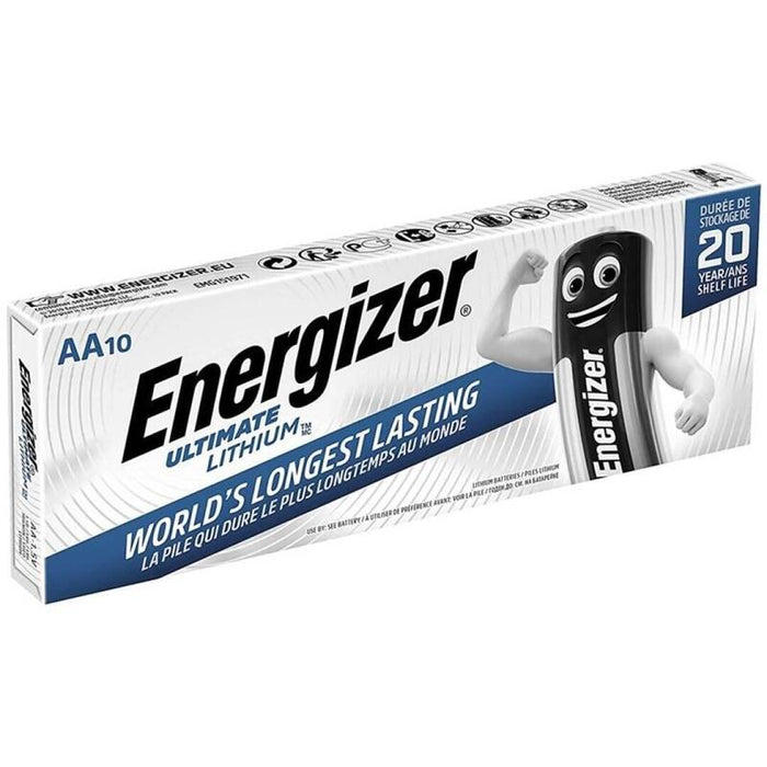 Pack De 10 Unidades Energizer Ultimate Lithium Pila Litio Aa L91 Fr6 Caja*10 10 Pilas