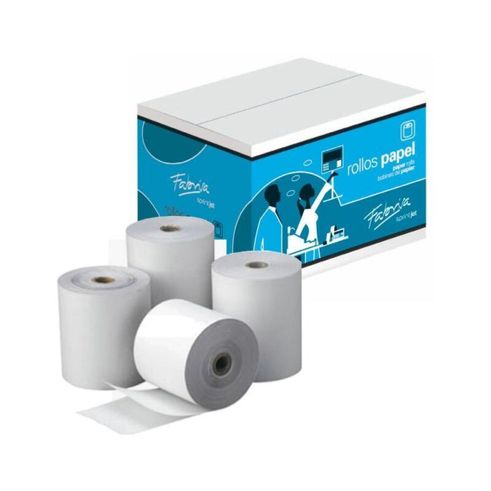 Pack De 10 Unidades Fabrisa Rollo De Papel Autocopiativo - Medidas 75x65x12mm