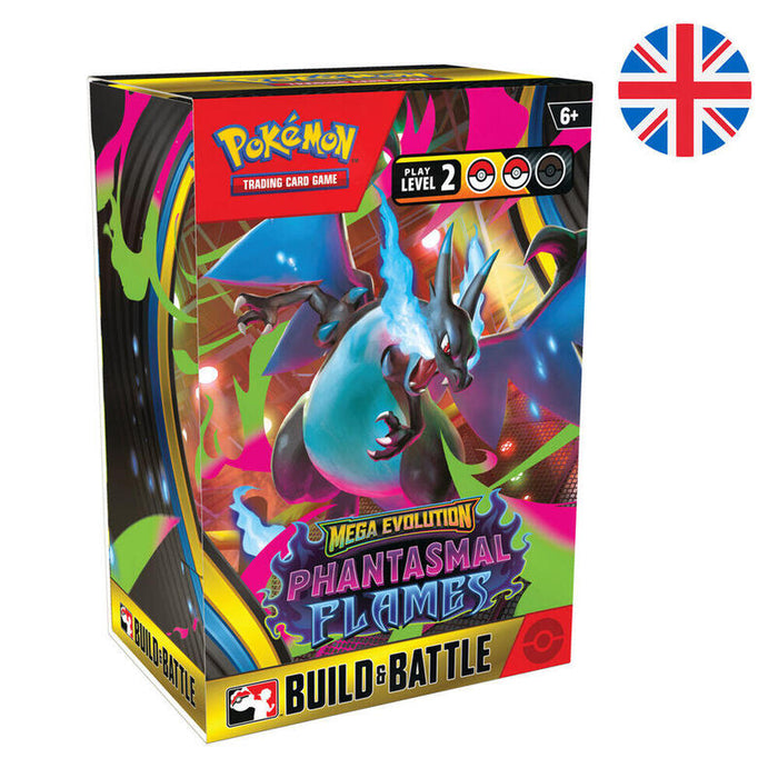 Pack De 10 Unidades - Juego Cartas Fuegos Fantasmales Build & Battle Pokemon Ingles