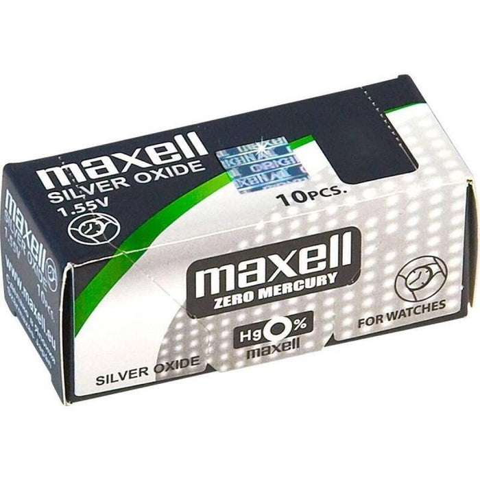 Pack De 10 Unidades Maxell Pila Oxido Plata (395) Sr927sw Blister*1 10 Pilas