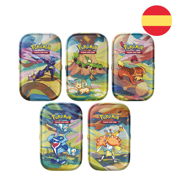 Pack De 10 Unidades - Mini Lata Juego Cartas Coleccionables Pokemon Surtido Español