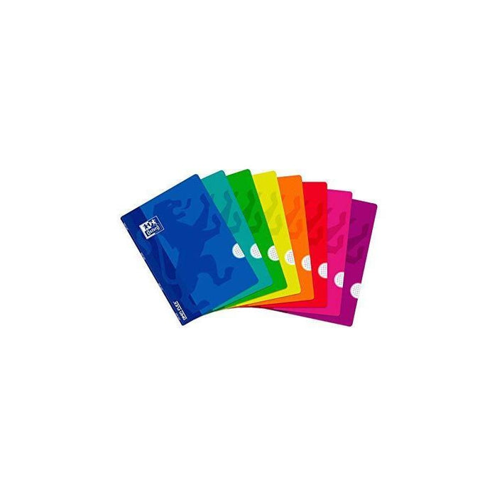 Pack De 10 Unidades Oxford Libreta Grapada Openflex 48h A4 4x4mm Tapa De Plástico C/Surtidos