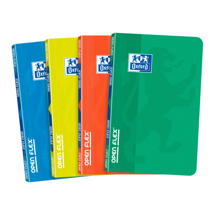 Pack De 10 Unidades Oxford School Classic Openflex 9x14 Libreta Grapada - Tapa De Plastico Resistente - 48 Hojas De