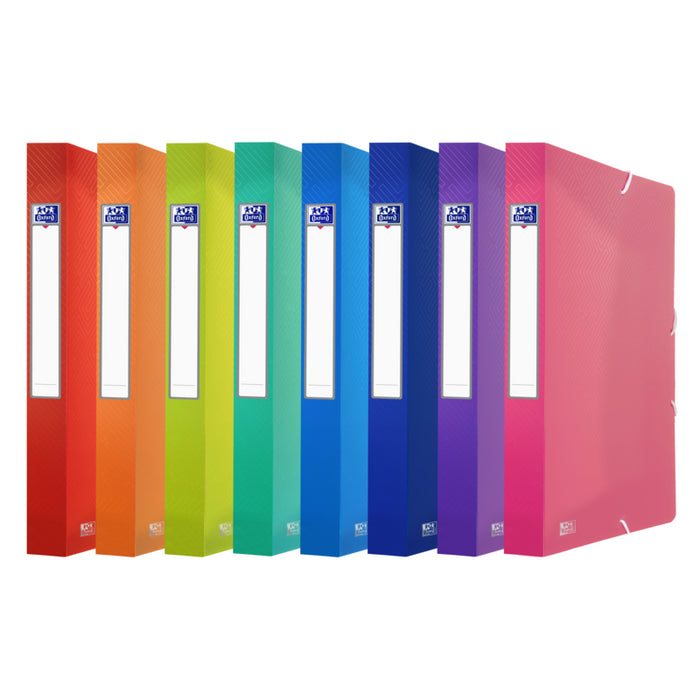 Pack De 10 Unidades Oxford Urban A4 Carpeta De Proyectos - Tapa De Plastico Translucido - 3 Solapas Fijas - Lomo De