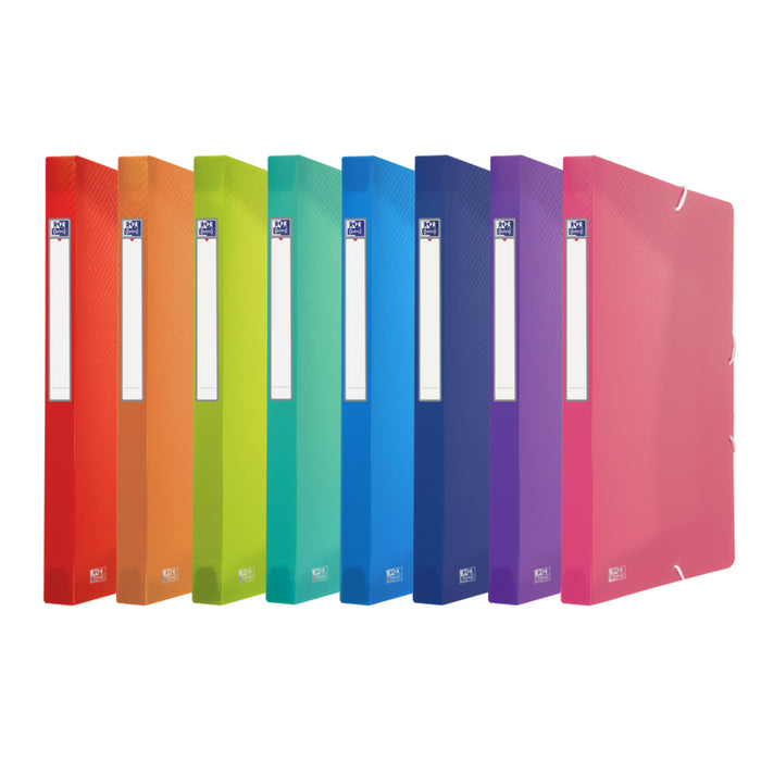 Pack De 10 Unidades Oxford Urban A4 Carpeta De Proyectos - Tapa De Plastico Translucido - 3 Solapas Fijas - Lomo De