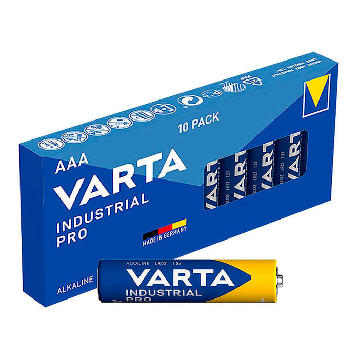 Pack De 10 Unidades - Pack De 10 Pilas Aaa Lr03 Varta Industrial Pro Ø10,5x44,5mm