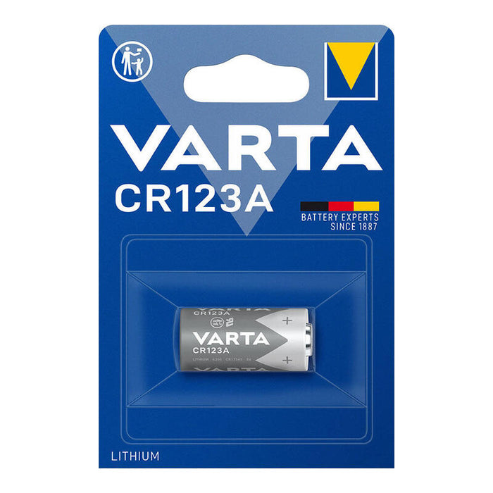Pack De 10 Unidades - Pila Varta Lithium Cr123a 3v (Blister 1 Unid.) Ø17x34,5mm