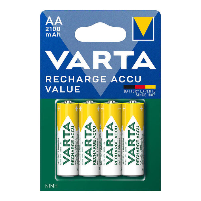 Pack De 10 Unidades - Pila Varta Recargable Accu Aa - Lr06 2100ma (Blister 4 Unid.) Ø14,5x50,5mm