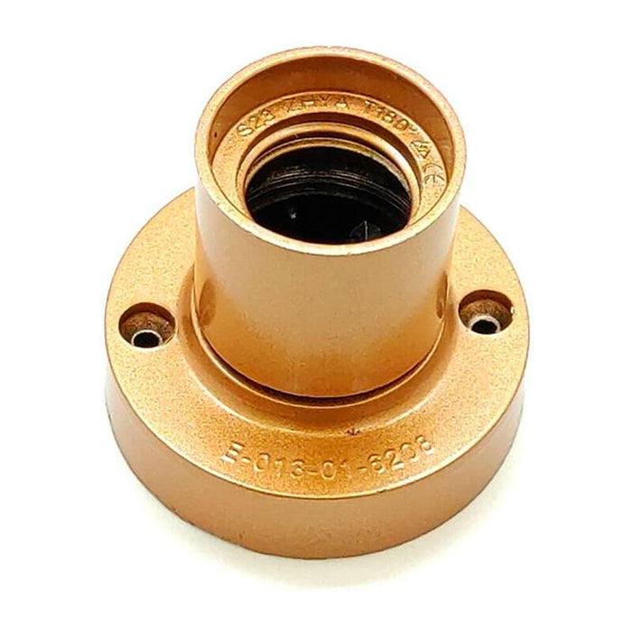 Pack De 10 Unidades - Portalámparas Superficie E27 4 A 250 V~ Dorado Ø67 X 57 Mm