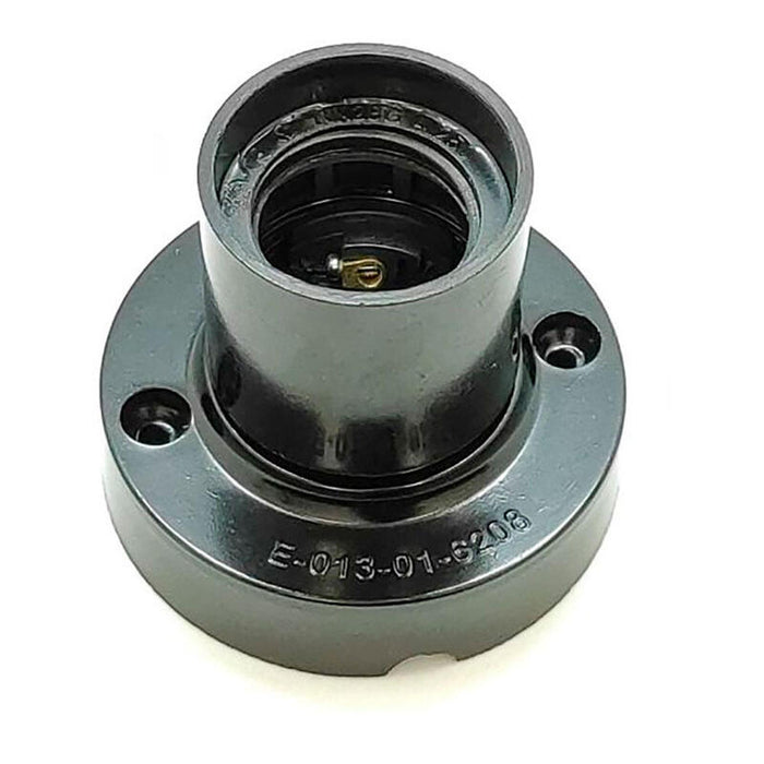 Pack De 10 Unidades - Portalámparas Superficie E27 4 A 250 V~ Negro Ø67 X 57 Mm