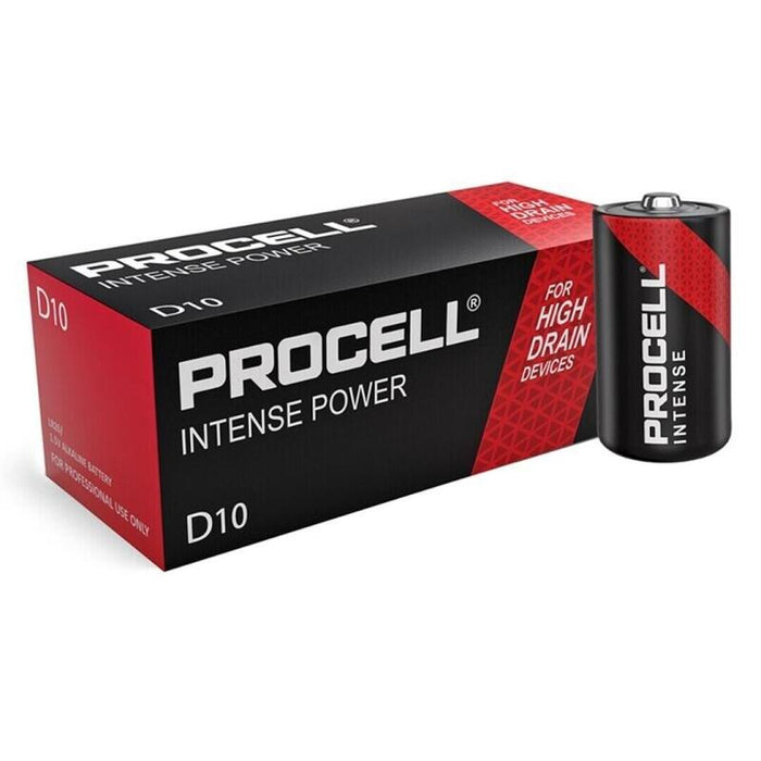 Pack De 10 Unidades Procell Intense Power Alcalina Lr20 1,5v Caja*10 10 Pilas