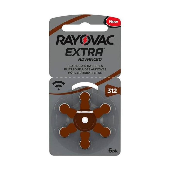 Pack De 10 Unidades Rayovac Pila Audifono Zinc 312ae 1,45v Extra Advanced Mg Blister*6 10 Uds