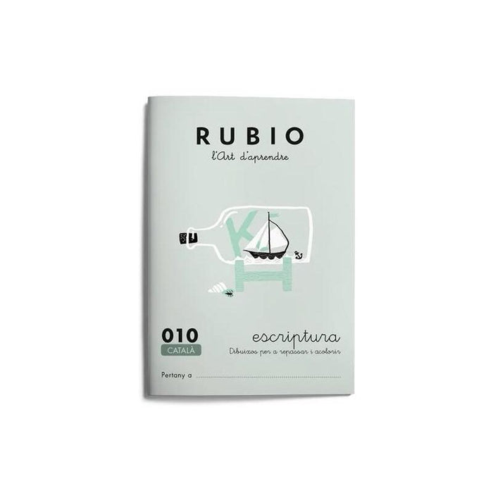 Pack De 10 Unidades Rubio Cuaderno De Escritura Nº 10 Catalán