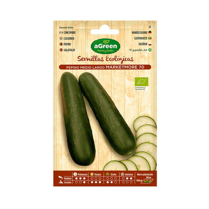 Pack De 10 Unidades - Sobre Con Semillas Eco De Pepino Marketmore Agreen