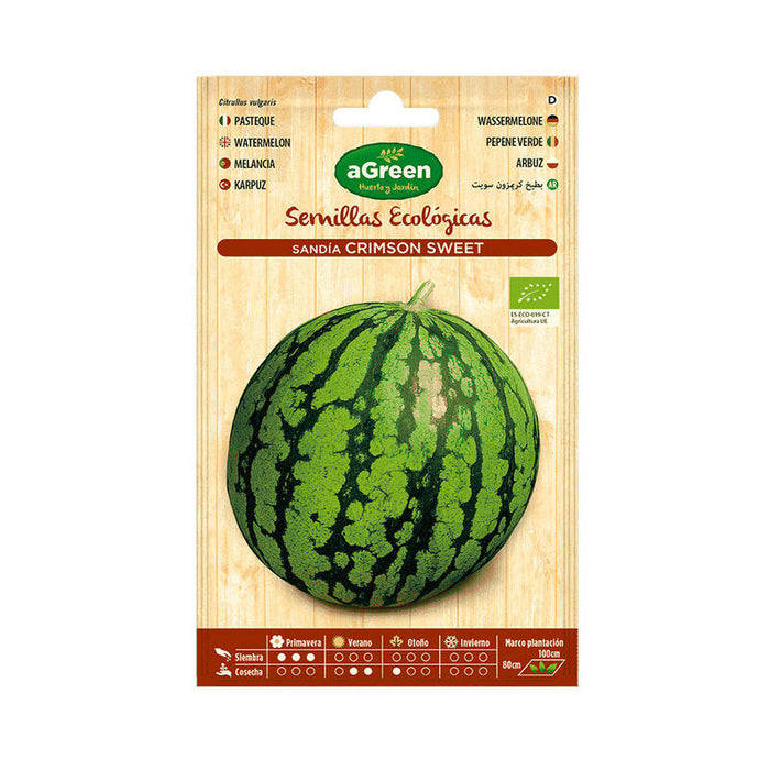 Pack De 10 Unidades - Sobre Con Semillas Eco De Sandia Crimson Sweet Agreen