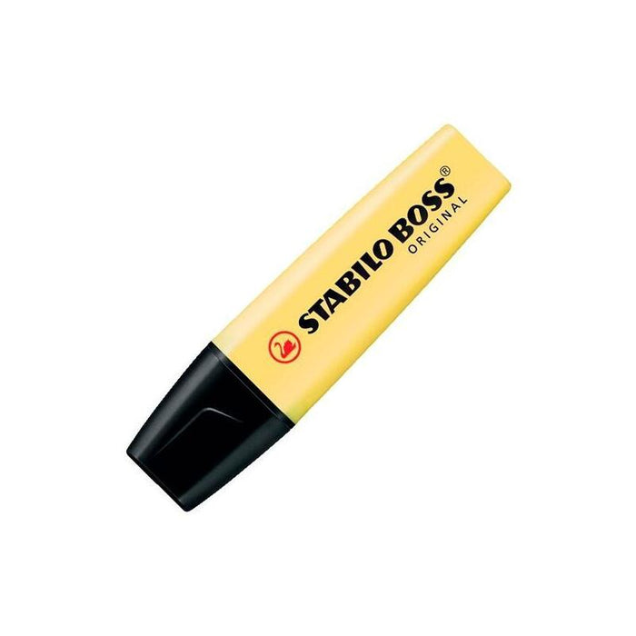 Pack De 10 Unidades Stabilo Boss Marcador Fluorescente Amarillo Pastel