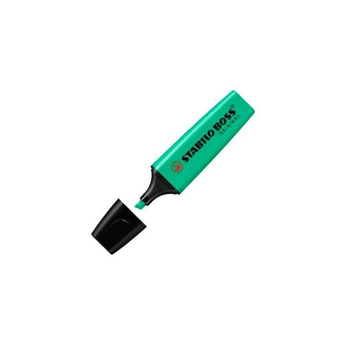 Pack De 10 Unidades Stabilo Boss Marcador Fluorescente Azul Turquí
