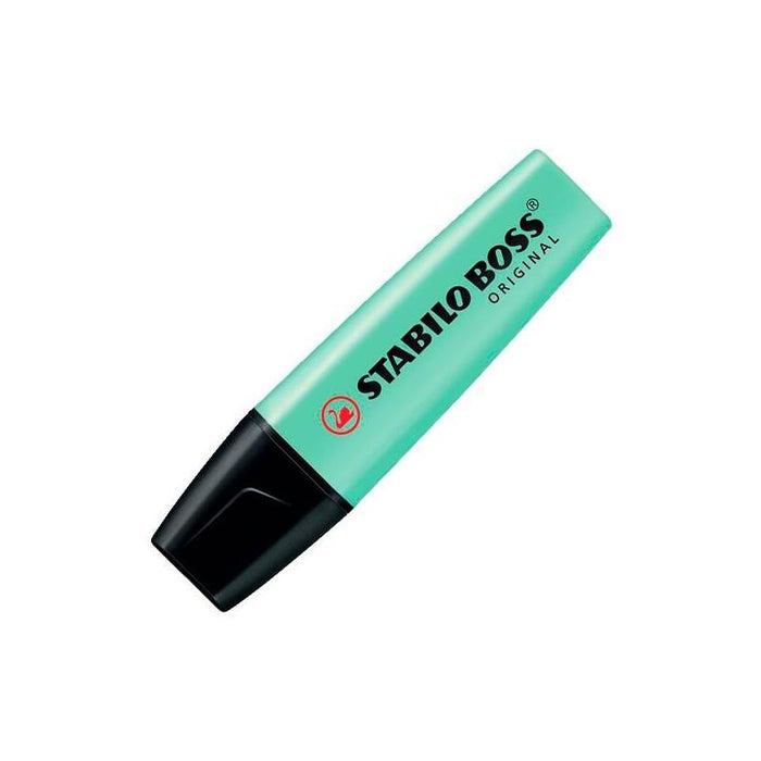 Pack De 10 Unidades Stabilo Boss Marcador Fluorescente Menta Pastel
