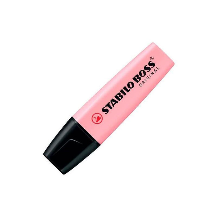 Pack De 10 Unidades Stabilo Boss Marcador Fluorescente Rosado Pastel