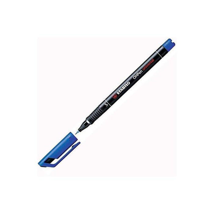 Pack De 10 Unidades Stabilo Rotulador Permanentes Ohpen Universal Punta Super Fina 0.4mm Azul