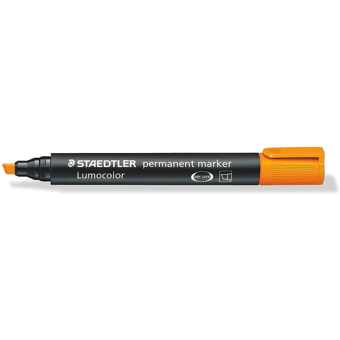 Pack De 10 Unidades Staedtler Lumocolor 350 Rotulador Permanente - Secado Rapido - Punta 2 - 5 Mm Aprox - Color Naranja