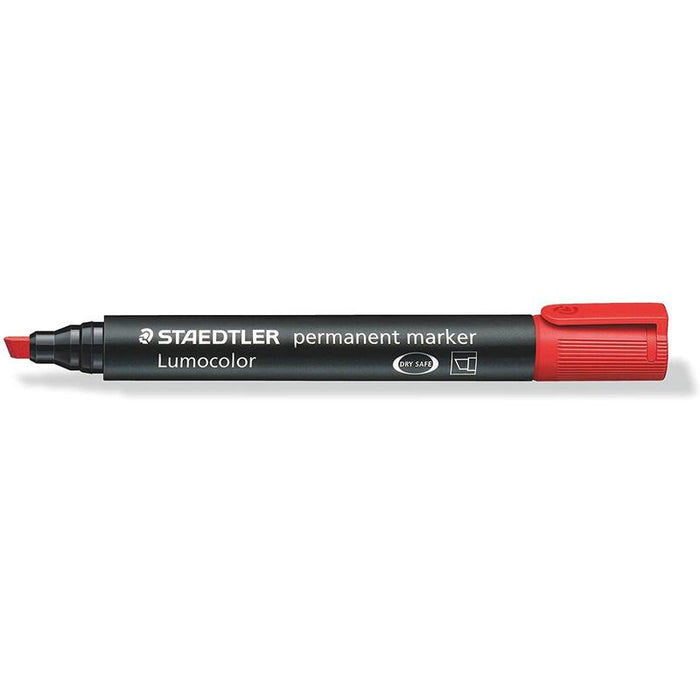 Pack De 10 Unidades Staedtler Lumocolor 350 Rotulador Permanente - Secado Rapido - Punta 2 - 5 Mm Aprox - Color Rojo