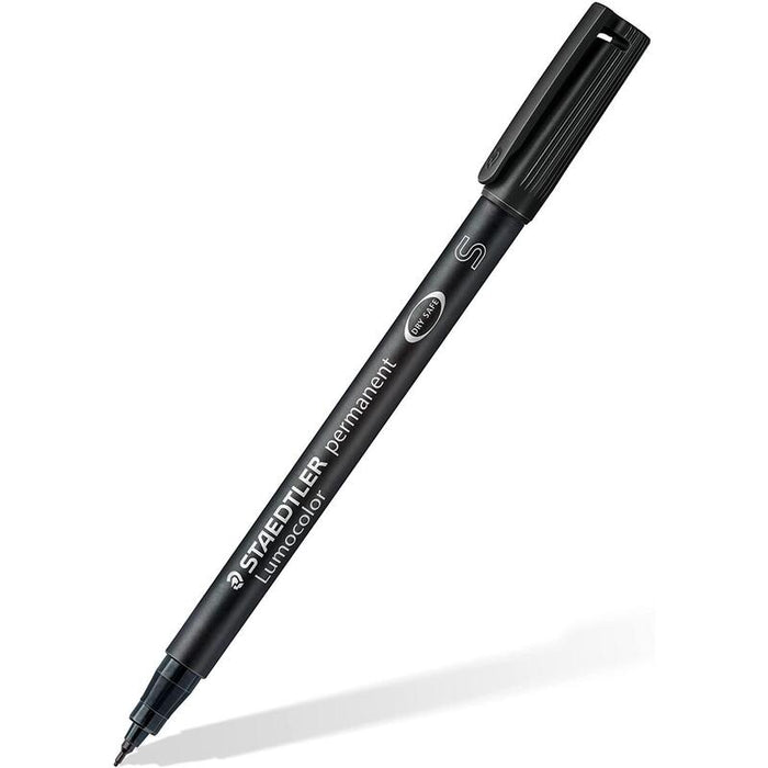 Pack De 10 Unidades Staedtler Lumocolor Permanent 313 Rotulador Permanente De Punta Fina - Trazo 0.4mm - Secado Rapido - Color Negro